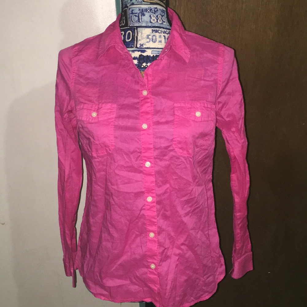 Sheer pink blouse